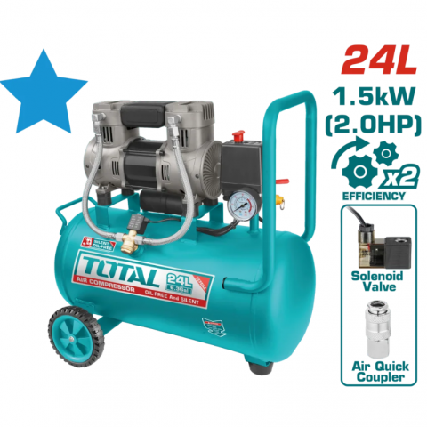 110V 空壓機2HP / 24L - W102429