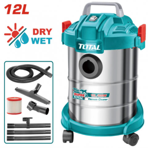 插電式工業級吸塵器 110V 乾濕吹吸多功能 /12L - WC14122