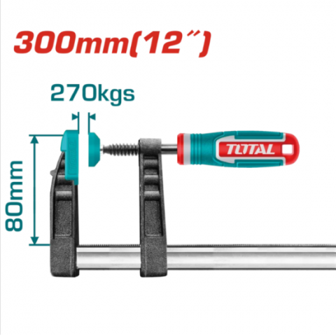 F型木工夾 80x300mm - Y320801