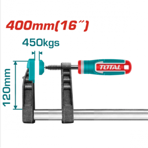 F型木工夾 120x400mm - Y321202