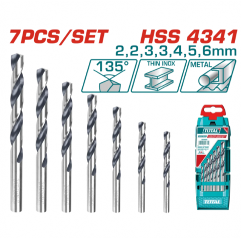 圓柄 麻花鑽7件套/7pcs - YSD0075