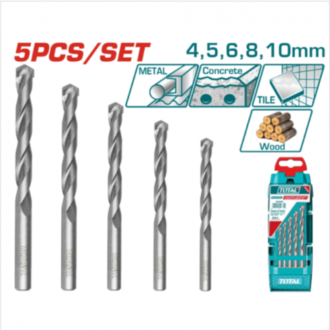 圓柄 萬用鑽組套 5pcs - YSD7156