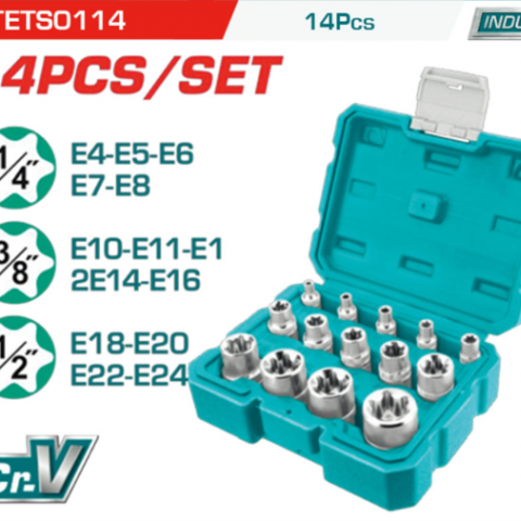 E型套筒 14PCS - YTS0114