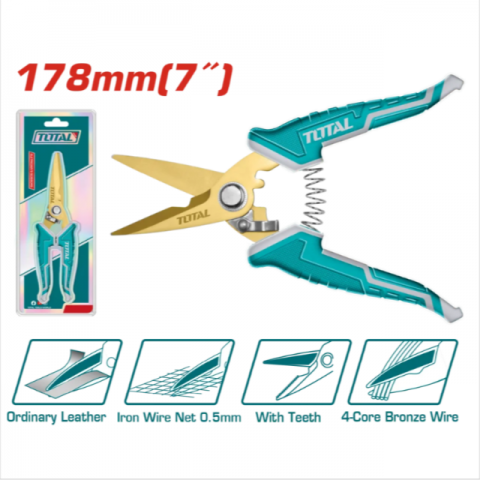 白鐵電工剪 7吋 - Y117871