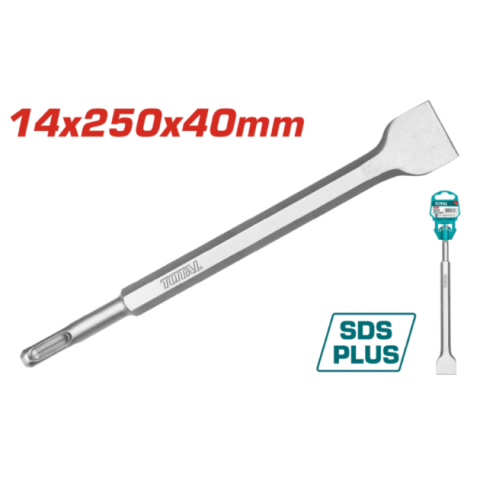 四溝SDS plus扁鑿/14X250 X 40mm - Y121412